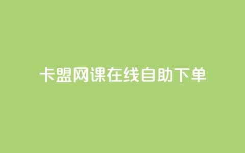 卡盟网课在线自助下单 - 刷qqvip网站卡盟 第1张 卡盟网课在线自助下单 - 刷qqvip网站卡盟 第1张